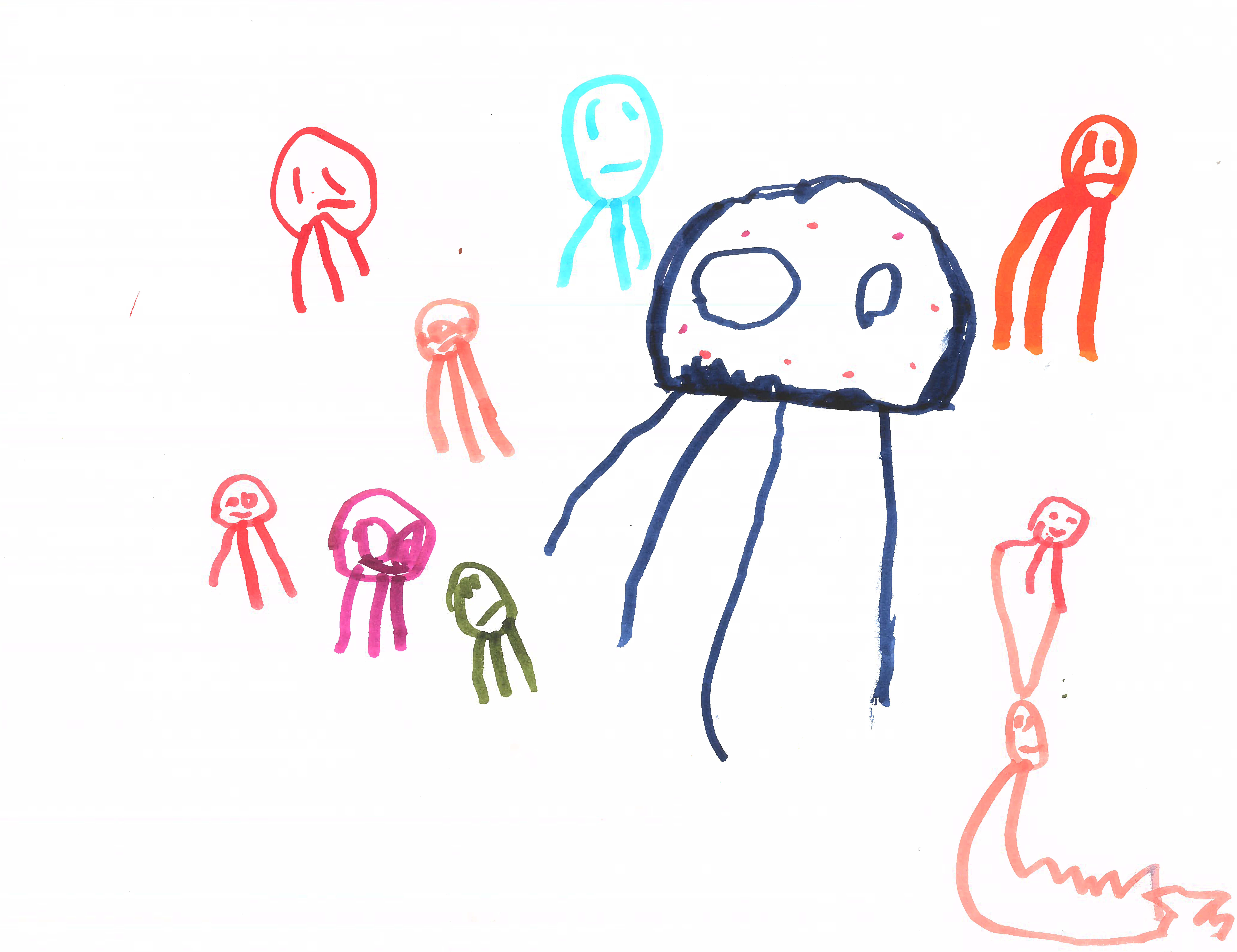 Jellyfish Forest painting