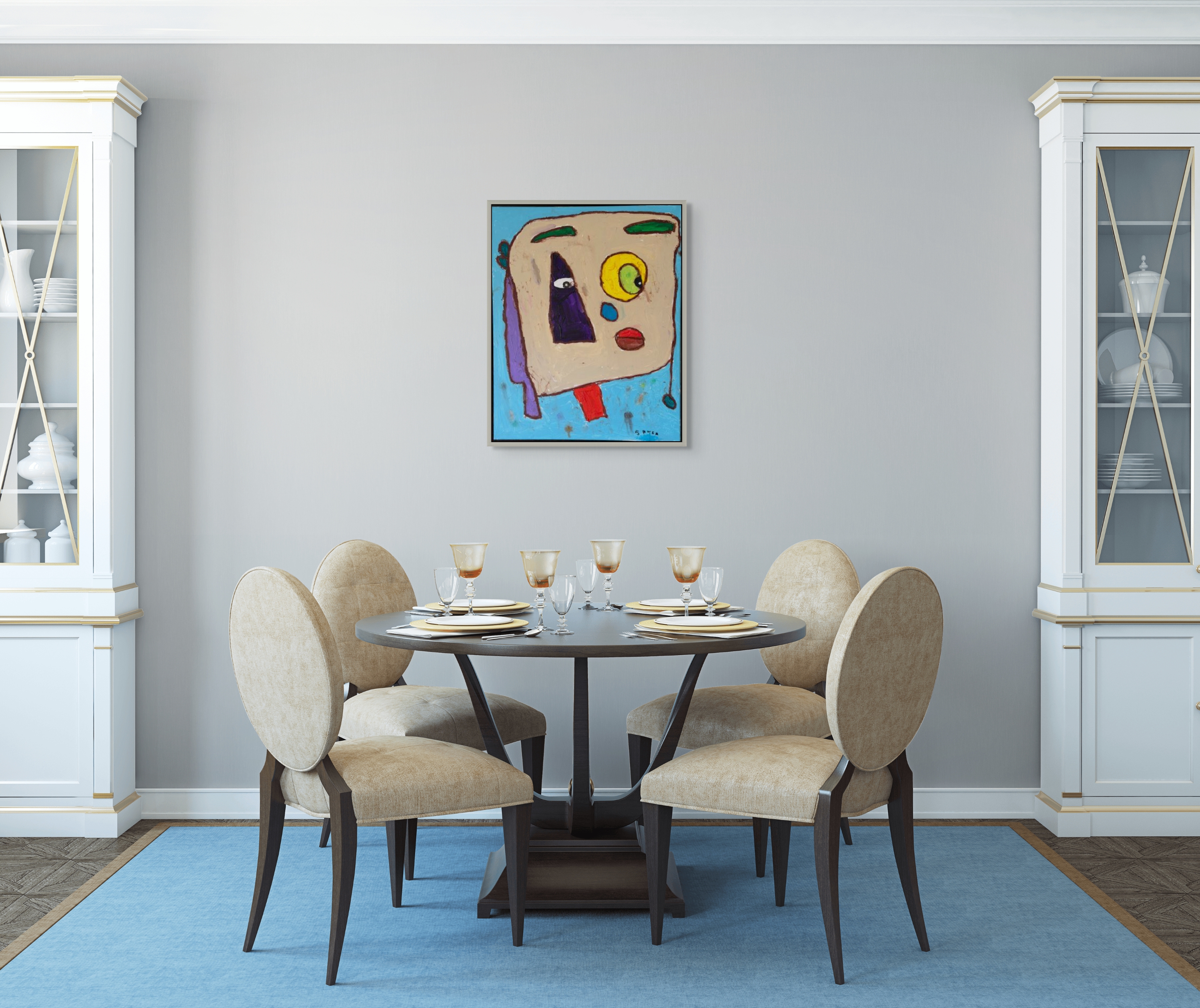 Lutu, 2025, acrylic and oil pastel on canvas