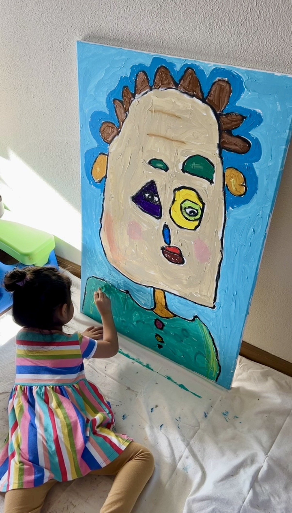 Sarvia Hasan in her studio