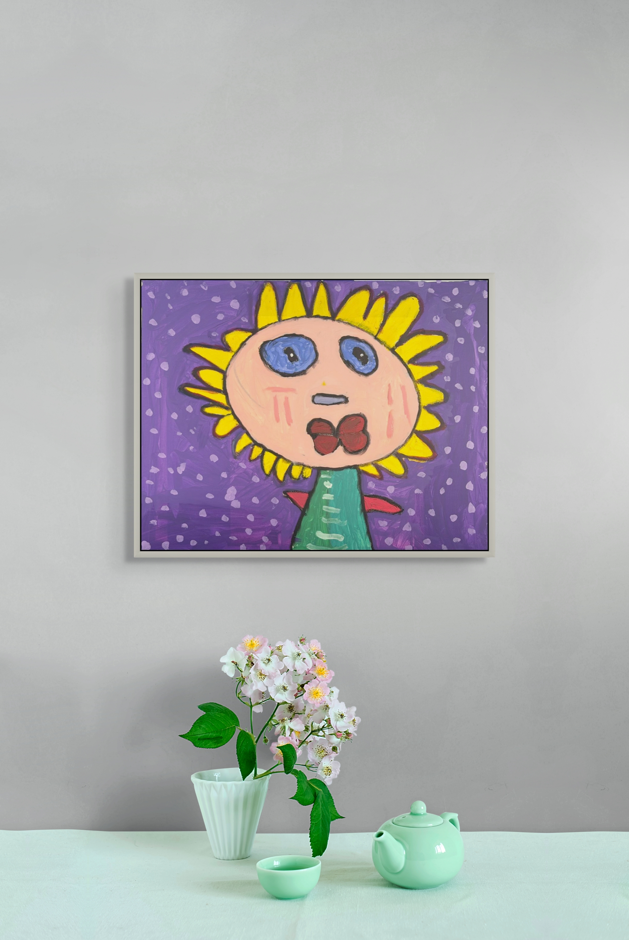 The Lampin Family series — lavender and deep violet cosmos
